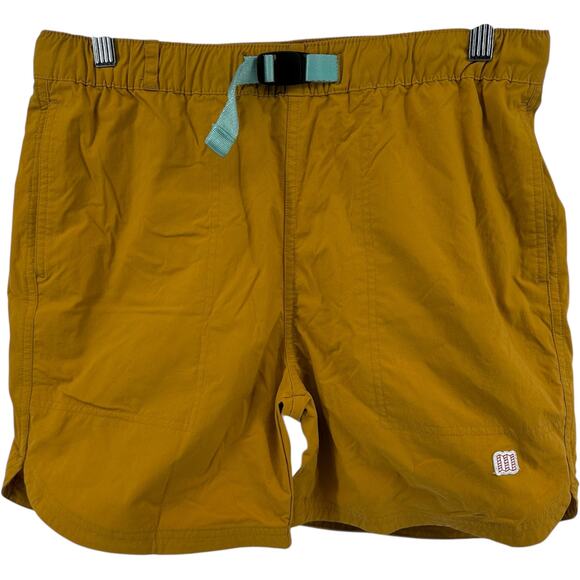 Topo Designs River Shorts 6" Relaxed Water Repellent Pockets Mustard M - Picture 2 of 6